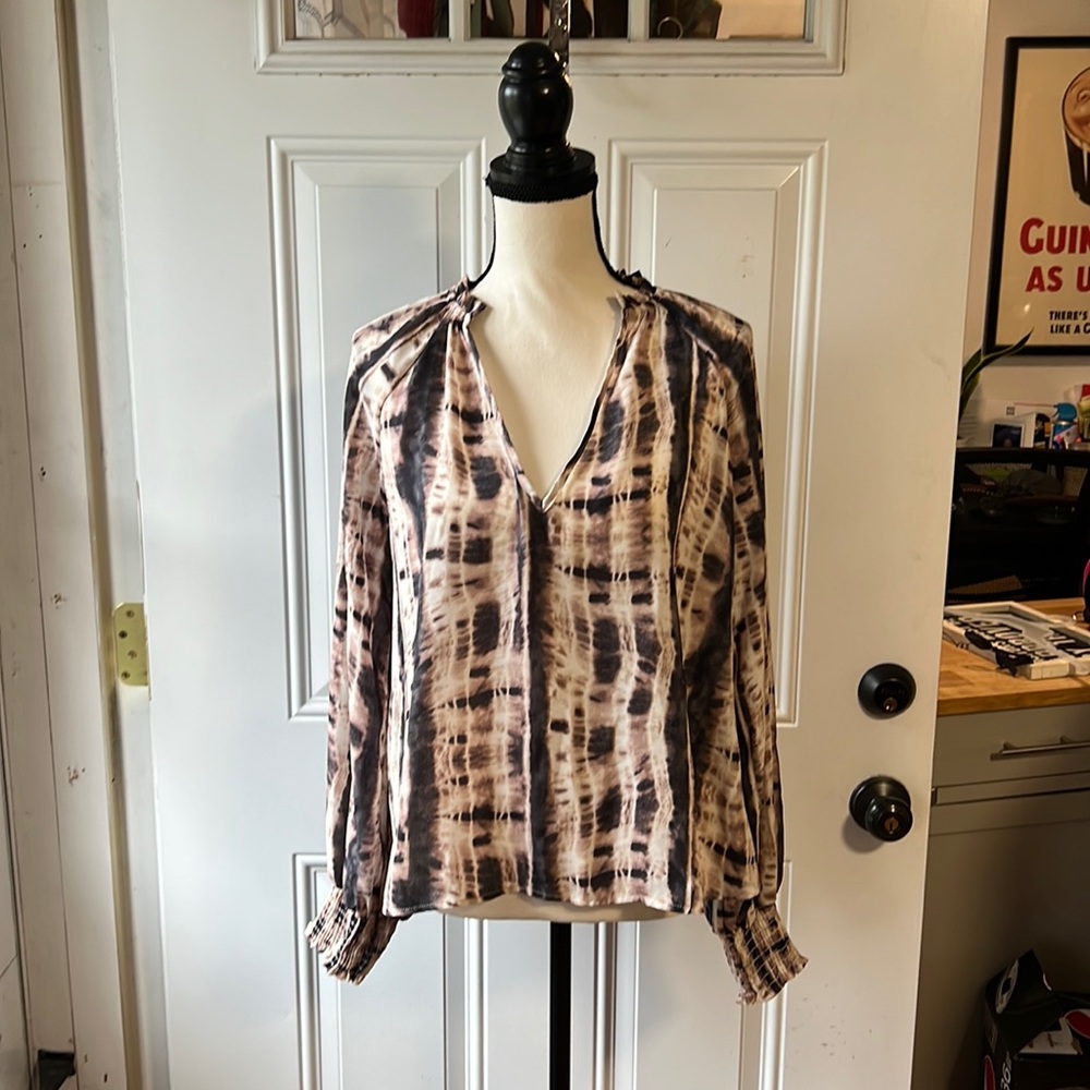 ALLISON JOY Blair Tie Dye Blouse